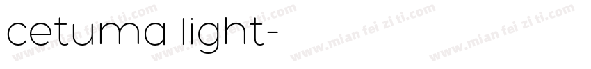 cetuma light字体转换
